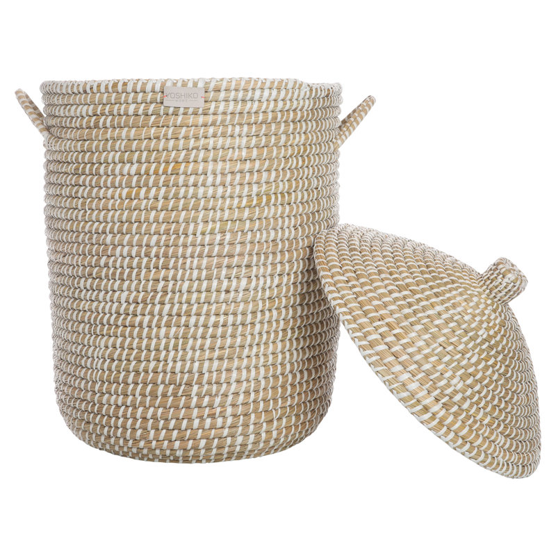 Bungalow Rose Straw Laundry 3 Piece Plastic Basket Set & Reviews Wayfair